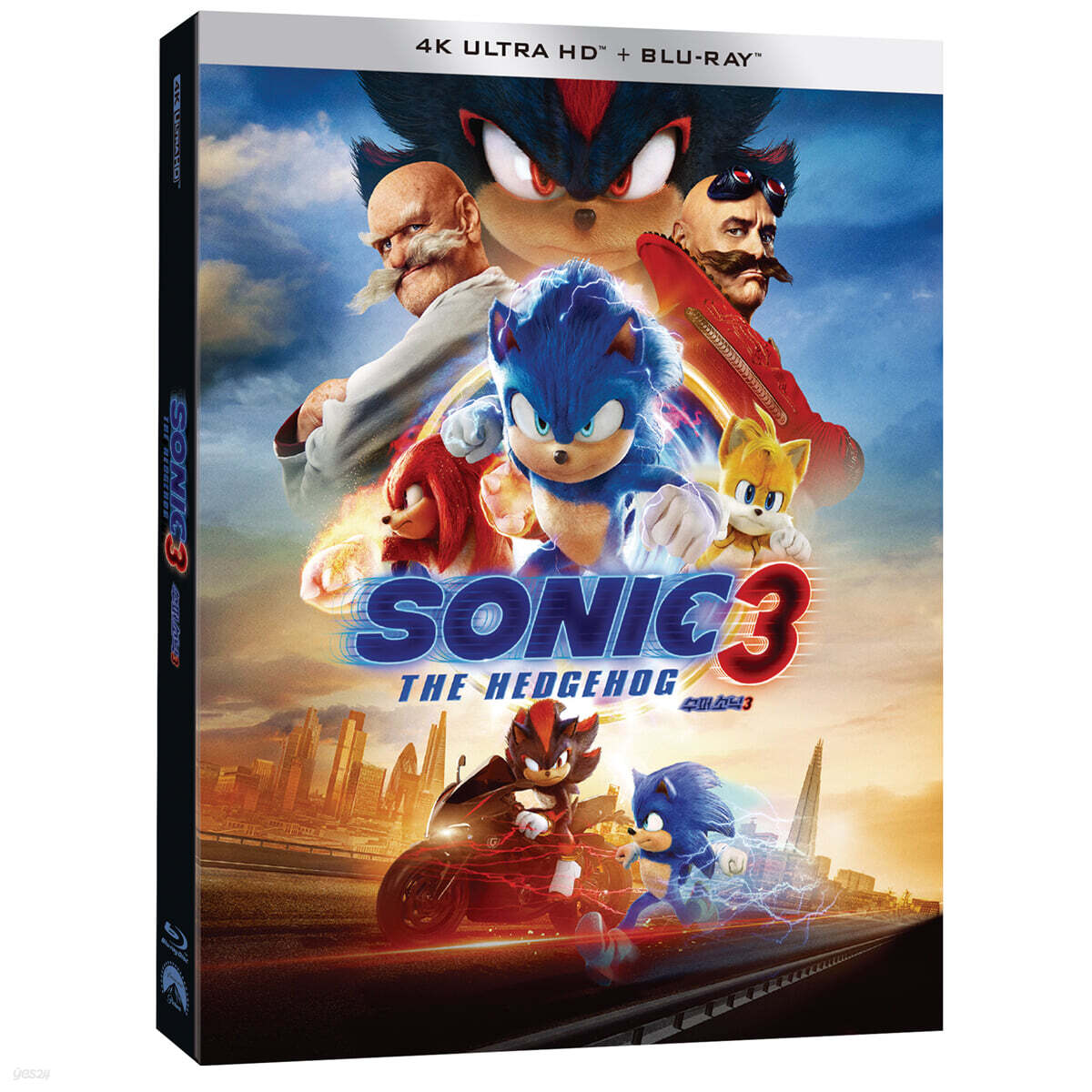 Sonic The Hedgehog 3 4K UHD Blu-ray Slipcase Limited Edition 2-Disc Korea Import