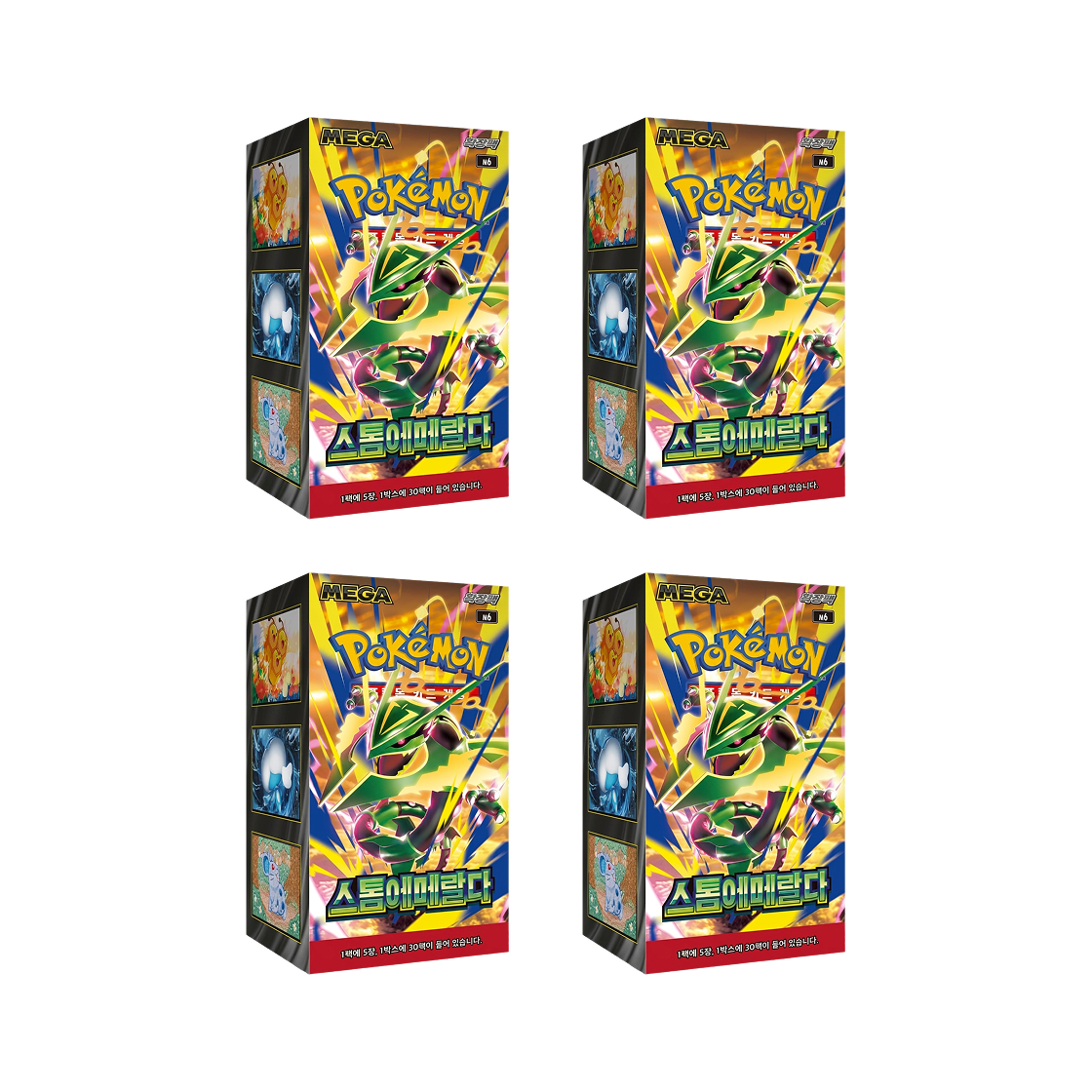 Pokemon MEGA Expansion Pack Storm Emeralda 4 Box Booster Box Korean Ver Sealed