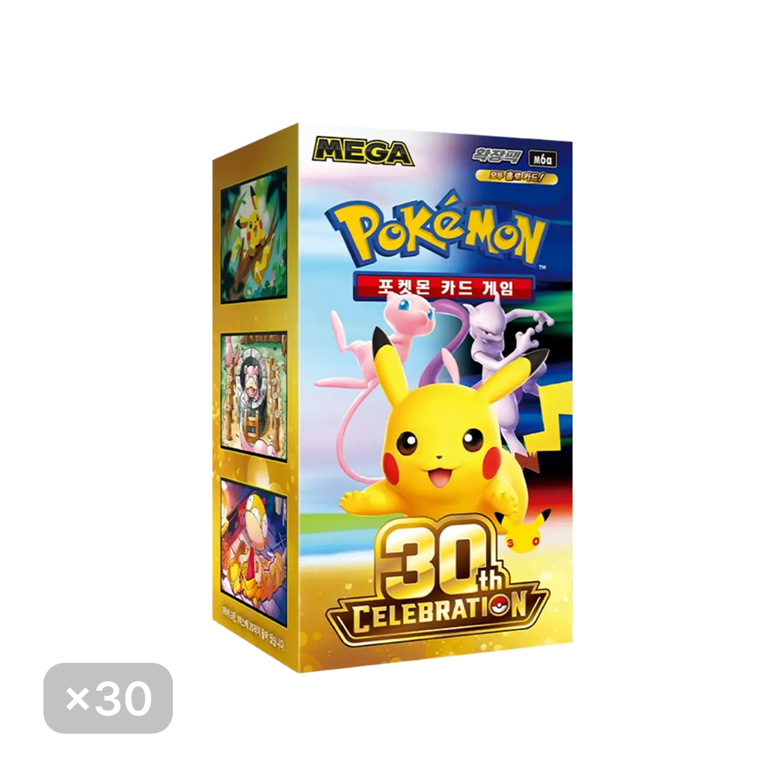 Pokemon Mega Expansion 30th Celebration Pack 30 Box Korean Ver Sealed