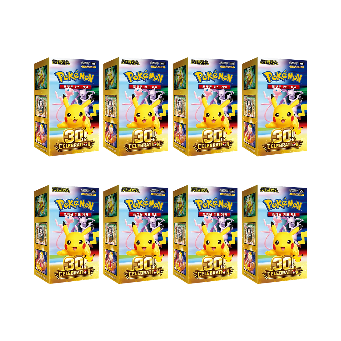 Pokemon Mega Expansion 30th Celebration Pack 8 Box Booster Box Korean Ver Sealed