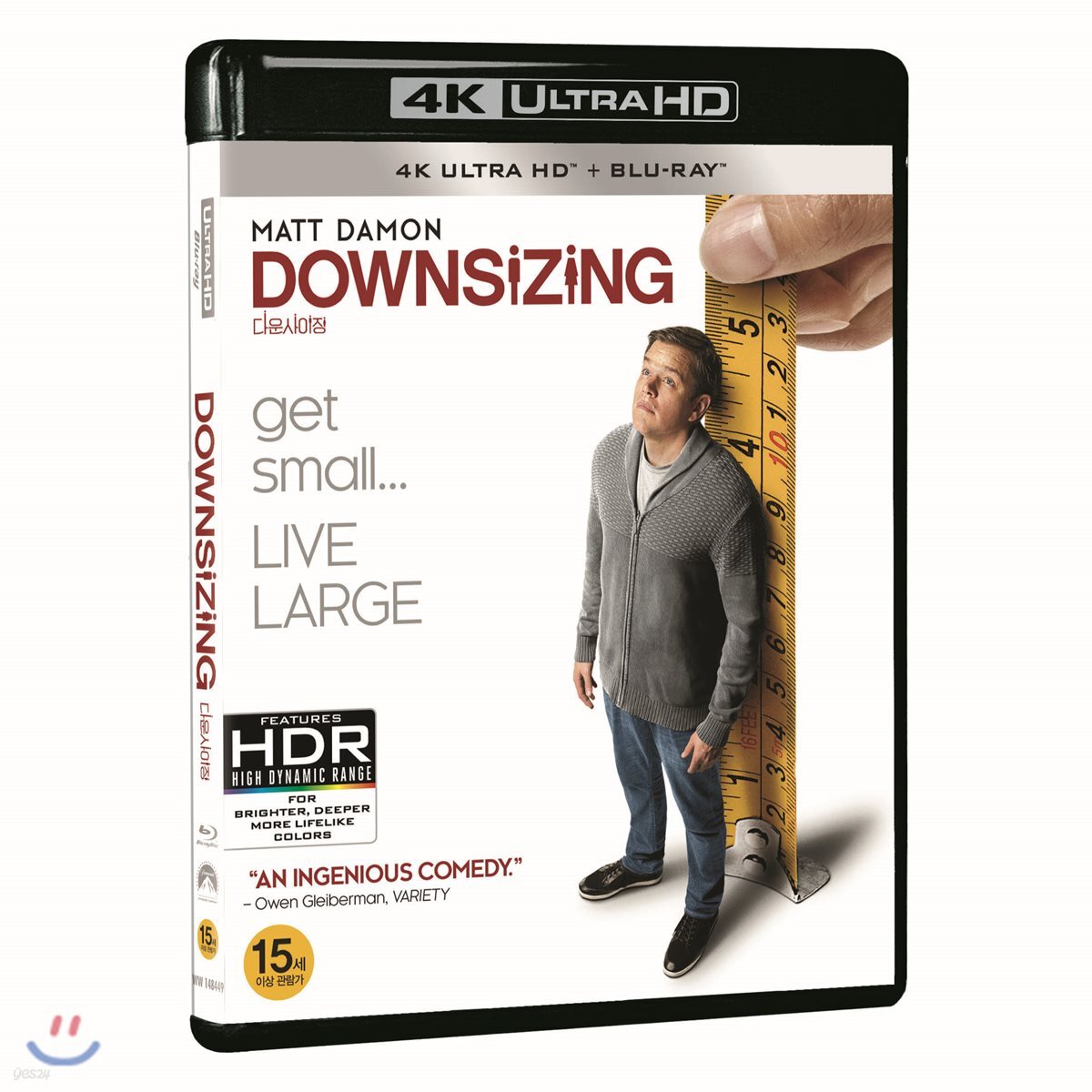 Downsizing (2017) 4K UHD Blu-ray 2-Disc Korea Import Region Free English Sub