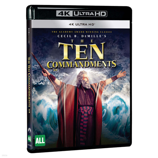 The Ten Commandments (1956) 4K UHD Blu-ray 1-Disc Korea Import Region Free