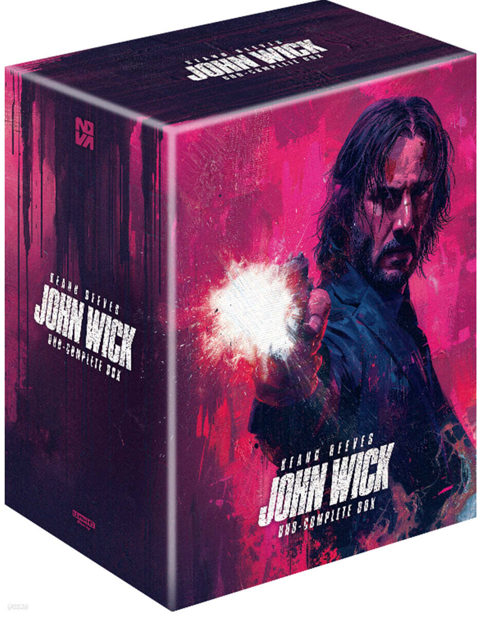 John Wisc 4K UHD Complete Box 4K UHD Blu-ray Collector Box Set 4-Disc Korea Import