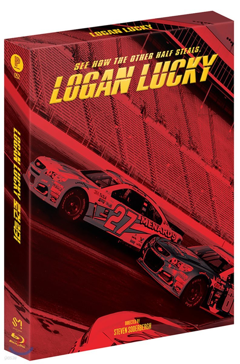 Logan Lucky Blu-ray Full Slip Steelbook 1-Disc Korea Import Region A English Sub
