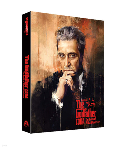 Mario Puzo's The Godfather 4K UHD Blu-ray Full Slip Steelbook 4-Disc Korea Import