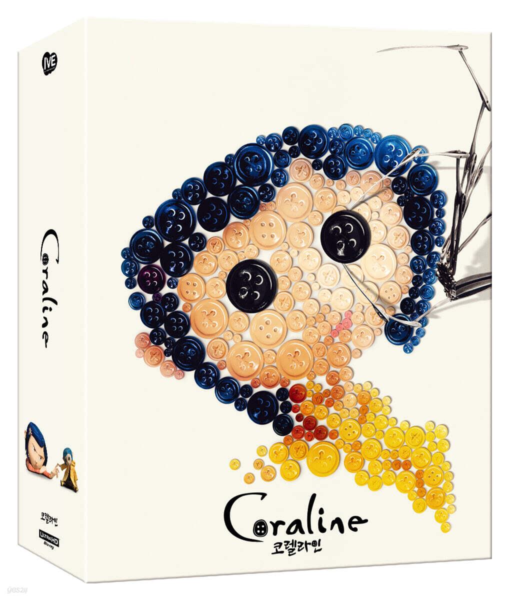 Coraline 2009 4K UHD Blu-ray One Click Box Set 4-Disc Korea Import Region Free