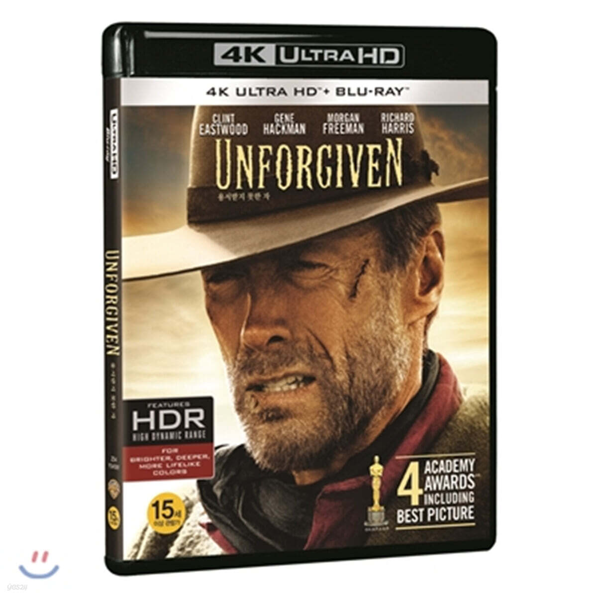 Unforgiven (1992) 4K UHD Blu-ray 2-Disc Korea Import Region Free English Sub