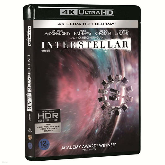 Interstellar (2014) 4K UHD Blu-ray 3-Disc Korea Import Region Free English Sub