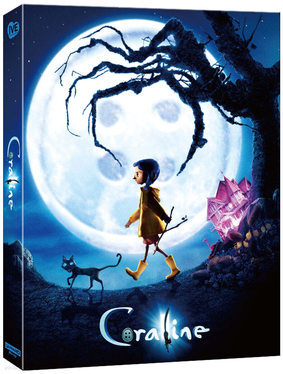Coraline 2009 4K UHD Blu-ray Slipcase Limited Edition 2-Disc Korea Import
