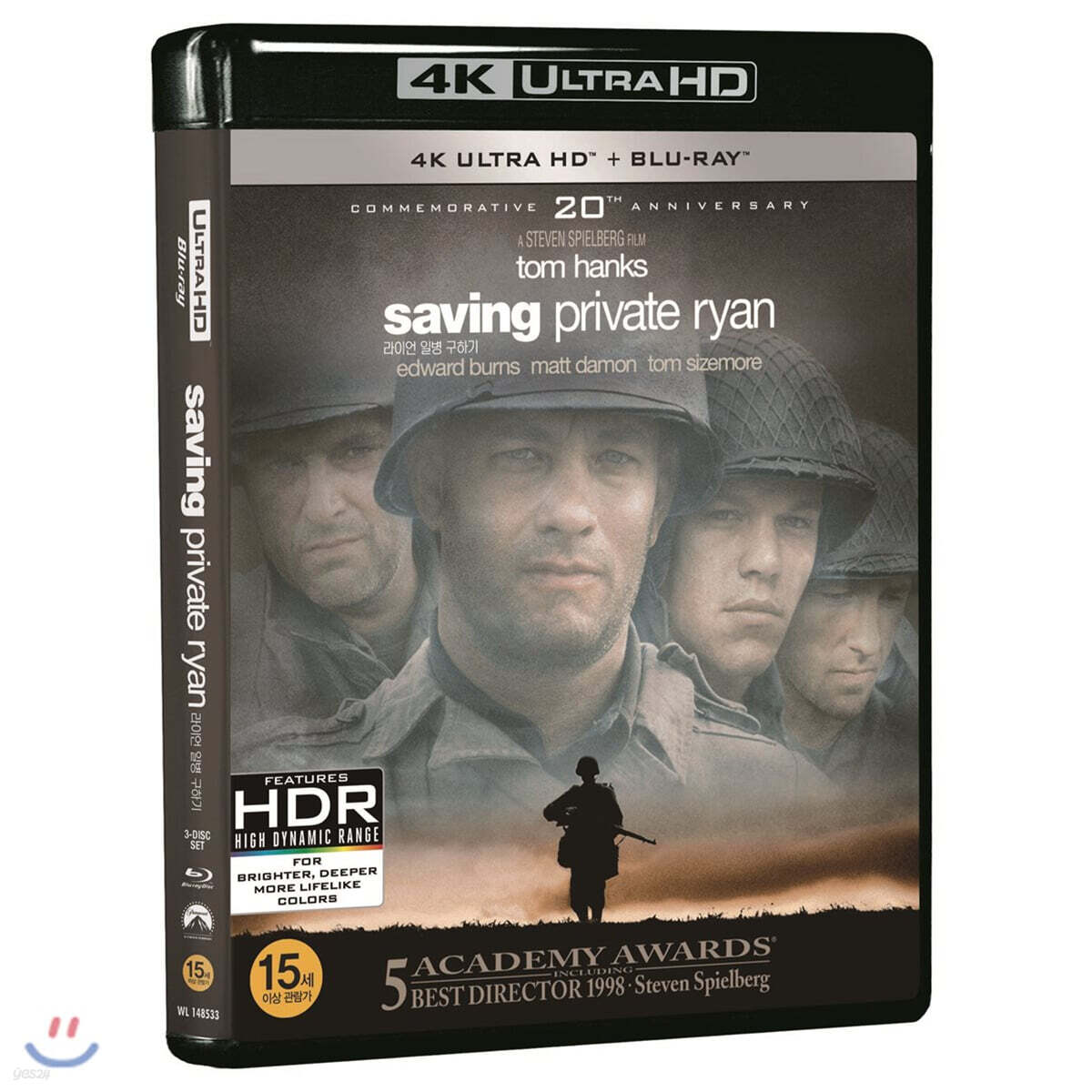 Saving Private Ryan (1998) 4K UHD Blu-ray 3-Disc Korea Import Region Free