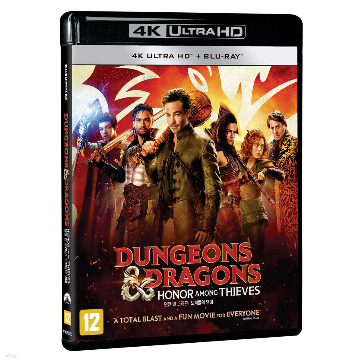 Dungeons & Dragons: Honor Among Thieves 4K UHD Blu-ray 2-Disc Korea Import