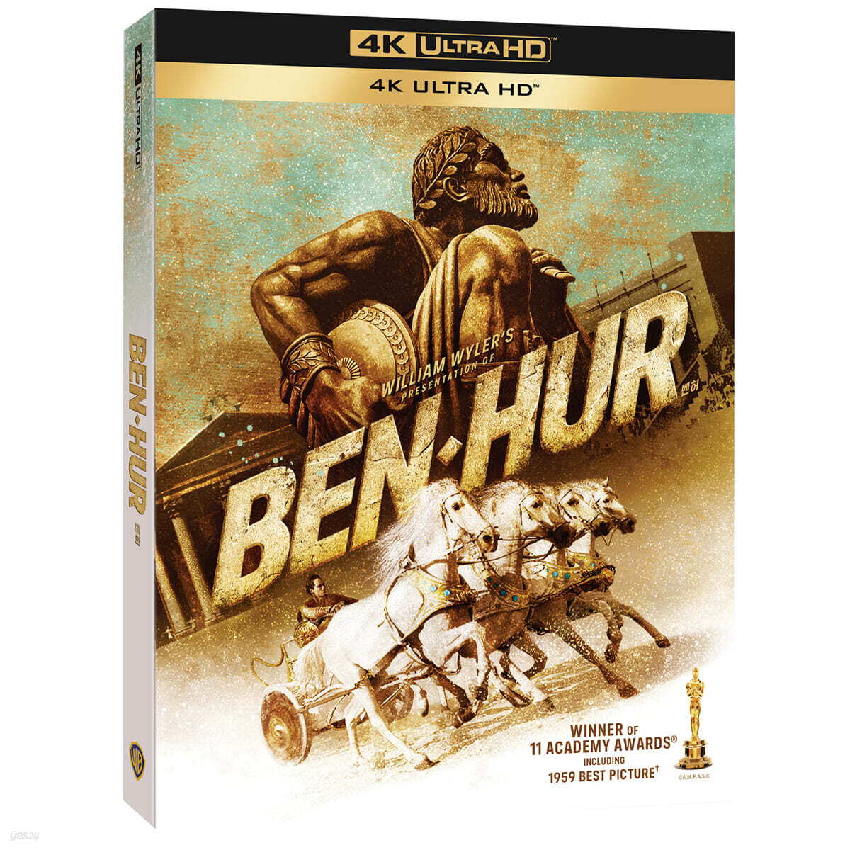 Ben-hur (1959) 4K UHD Blu-ray Slipcase Limited Edition 3-Disc Korea Import