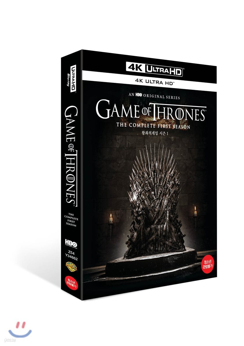 Game Of Thrones Season 1 4K UHD Blu-ray 4-Disc Korea Import Region Free