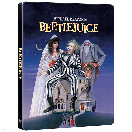 비틀쥬스 (Beetlejuice) 4K UHD Blu-ray Steelbook Limited Edition 2-Disc Korea Import