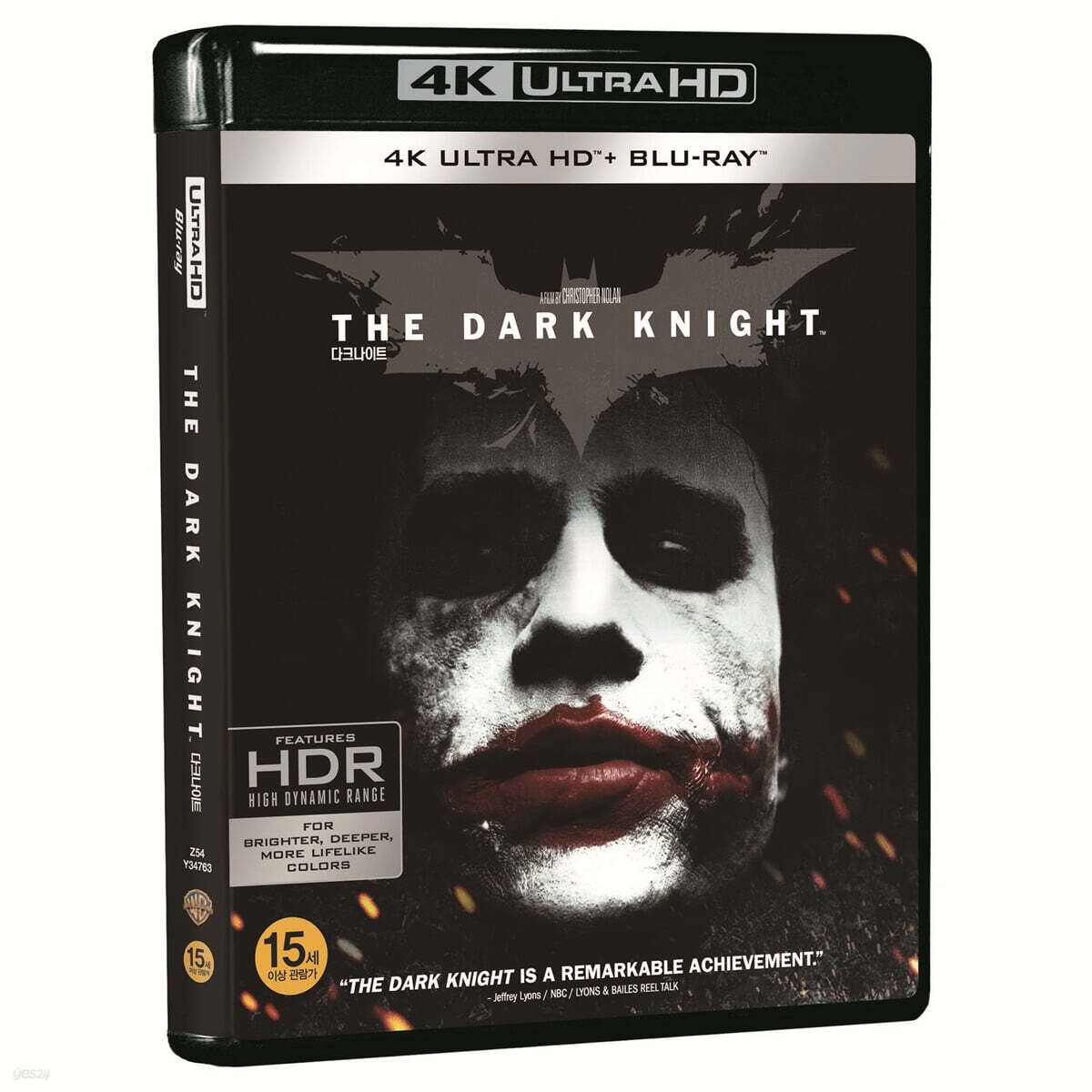 The Dark Knight (2008) 4K UHD Blu-ray 3-Disc Korea Import Region Free English Sub