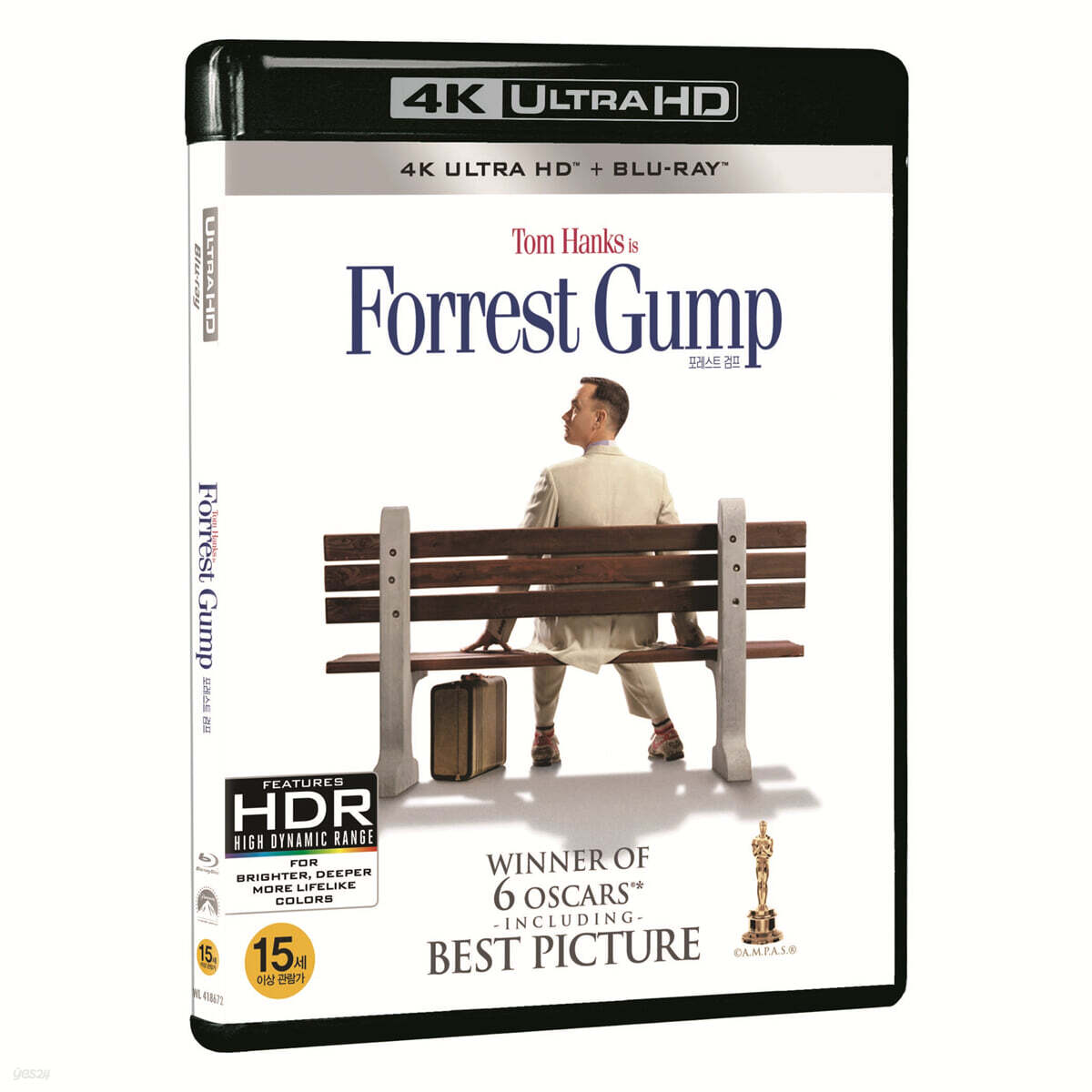 Forrest Gump (1994) 4K UHD Blu-ray 2-Disc Korea Import Region Free English Sub