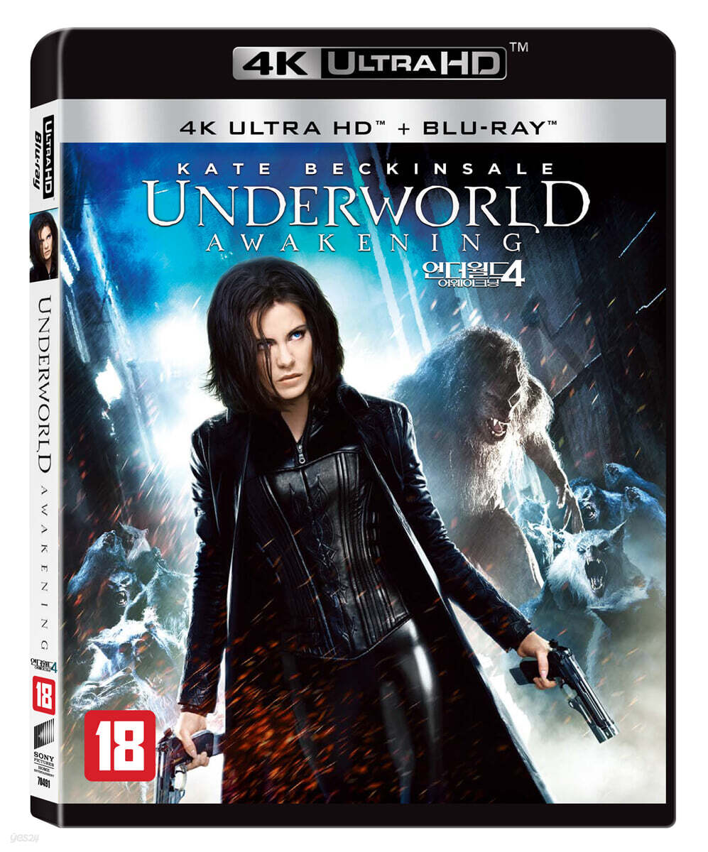 Underworld: Awakening 4K UHD Blu-ray 2-Disc Korea Import Region Free English Sub
