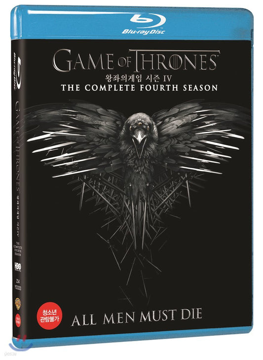 Game Of Thrones Season 4 Blu-ray 4-Disc TV Series Korea Import Region A