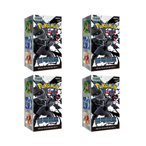 Pokemon Scarlet & Violet Expansion Pack Black Volt 4 Boxes Korean Ver Sealed