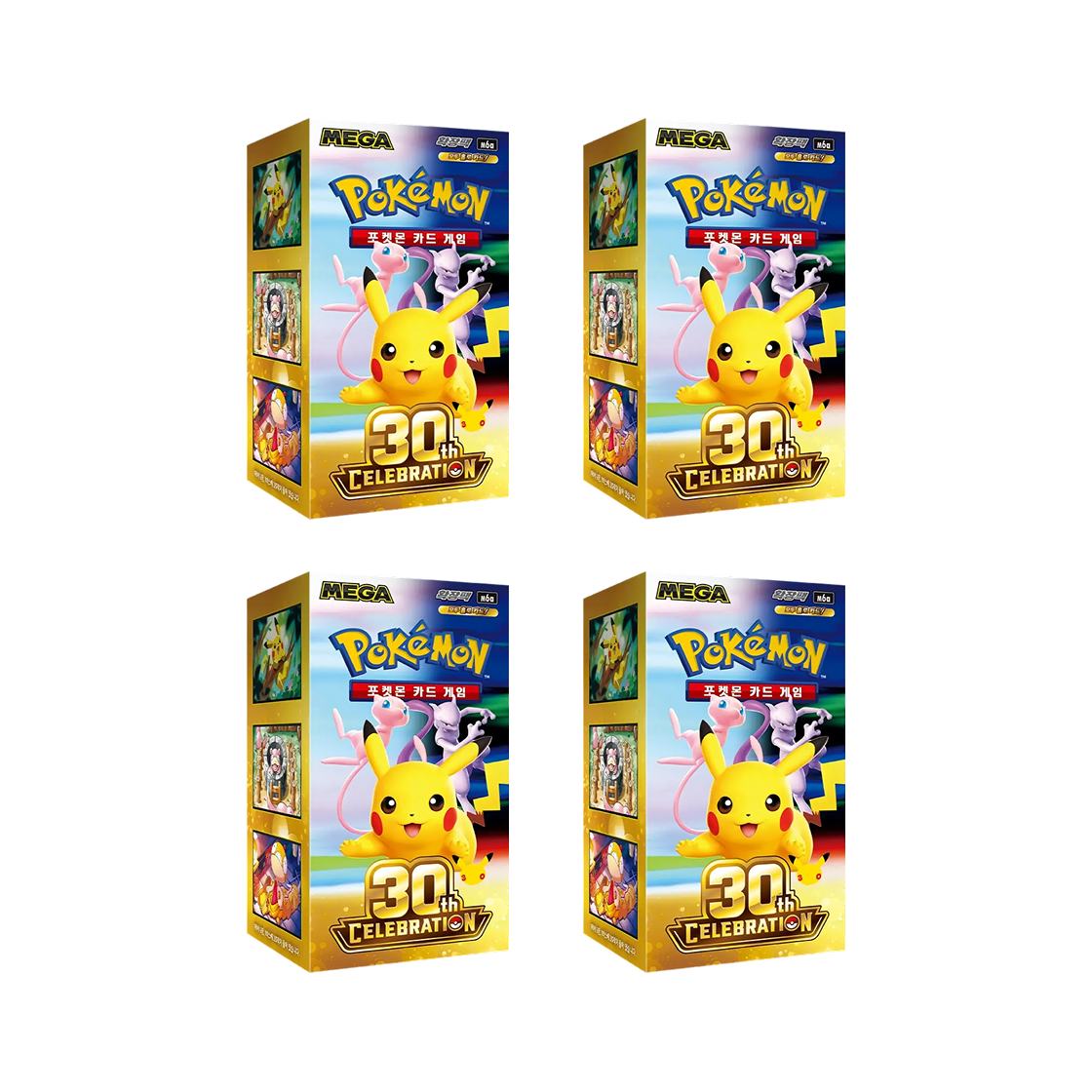 Pokemon Mega Expansion 30th Celebration Pack 4 Box Booster Box Korean Ver Sealed